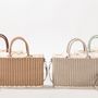 Bags and totes - NARTELLE LEATHER & RATTAN BAGS - PIGMENT FRANCE BY GIOBAGNARA