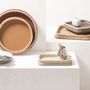 Trays - ORSAY LEATHER & RATTAN TRAYS - PIGMENT FRANCE BY GIOBAGNARA