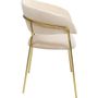 Chairs - Chair with Armrest Belle Velvet Cream (2/Set) - KARE DESIGN GMBH