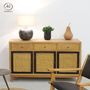 Buffets - Buffet en manguier et cannage - AUBRY GASPARD