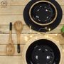 Cutlery set - Natural and black wood serving cutlery - AUBRY GASPARD