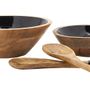 Cutlery set - Natural and black wood serving cutlery - AUBRY GASPARD