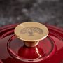 Stew pots - Barbary & Oak Foundry 24cm Round Cast Iron Casserole Dish - RKW LTD - BARBARY & OAK