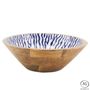Platter and bowls - Mango tree and blue resin basket - AUBRY GASPARD
