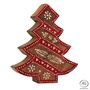 Other Christmas decorations - Painted wooden fir - AUBRY GASPARD