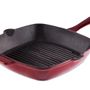 Frying pans - Barbary & Oak Foundry 23cm Square Cast Iron Grill Pan - RKW LTD - BARBARY & OAK