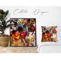 Fabric cushions - “Divergence” Collage Limited Edition - L'ATELIER D'ANGES HEUREUX