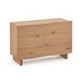 Chests of drawers - Rasha chest of drawers with oak veneer with natural finish 104 x 73 cm - KAVE HOME