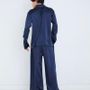 Homewear - Silk Pajama Pants Elegant Navy - FOO TOKYO