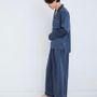 Homewear - Silk Pajama Shirt Premium Charcoal  - FOO TOKYO