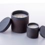 Candles - Black Stoneware Candle - Amber - WAKS CANDLES
