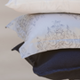 Bed linens - Bed Throw - Navy Blue 100% Cotton Quilt For Bedding - VIDDA ROYALLE