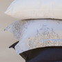Bed linens - Duvet Cover Set Made In Jacquard 600 Thread Counts + 2 Pillowcases 50*75 CM (FLAGSHIP) - VIDDA ROYALLE