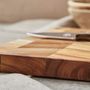 Ustensiles de cuisine - Planche à découper carrée Barbary & Oak Chevron Acacia - RKW LTD - BARBARY & OAK