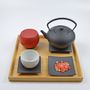 Tea and coffee accessories - Cast Iron Teapot Hiratsubo/700cc/1400cc - CHUSHIN KOBO