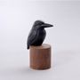 Decorative objects - Cast Iron Ornament/Kingfisher on the Tree - CHUSHIN KOBO