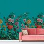 Autres décorations murales - Papier peint décor ROSES TRÉMIÈRES - LE GRAND SIÈCLE