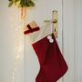 Other Christmas decorations - Christmas Velvet Stocking - BETTY'S HOME