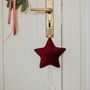 Guirlandes et boules de Noël - Pendentif étoile en velours - BETTY'S HOME