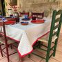 Table linen - Provence tablecloths Vallauris, Saint-Remy, Grasse rose & Grasse bleu  - AUTHENTIQUE LIVING