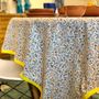 Table linen - Provence tablecloths Vallauris, Saint-Remy, Grasse rose & Grasse bleu  - AUTHENTIQUE LIVING