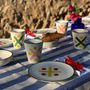 Assiettes au quotidien - Tres en Raya Multicolor - sets d'assiettes, sets de gobelets, sets de bols                              - AUTHENTIQUE LIVING