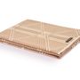Throw blankets - The Signature Recycled Blanket - Off White / Camel  - LA MAISON DE LA MAILLE