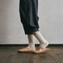Socks - ORGANIC COTTON ROW GAUGE JAPANESE SOCKS - YAHAE