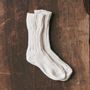 Socks - ORGANIC COTTON ROW GAUGE JAPANESE SOCKS - YAHAE