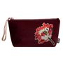Clutches - Velvet satin-nylon pouch with embroidery patch - Limited edition - BIEN MOVES