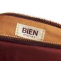 Clutches - Satin-nylon velvet embroidered quote pencil case - BIEN MOVES