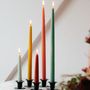 Decorative objects - Hand dipped, dyed candle, Ø=2.2 cm, H=35 cm - 2.2x35 cm - Black #91 - KUNSTINDUSTRIEN