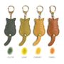 Petite maroquinerie - Porte-clefs « chat » en cuir pastel  HL - WACHIFIELD