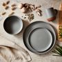 Everyday plates - Barbary & Oak Verona 16 Piece Dinnerware Set - Slate - RKW LTD