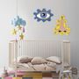 Autres décorations murales - BLUE EYE // décoration murale tactile - MINI ART FOR KIDS