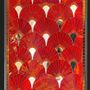 Décorations vitrail  - Palmettes Art Déco 60 x 83 cm - MYRIAM HUBERT
