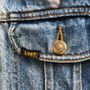 Prêt-à-porter - Veste en jean vintage peinte à la main Veste pop art LEE  - PLACE D' UJI
