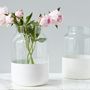 Vases - Bocal Mason à blocs de couleurs blancs, moyen - ETÚHOME