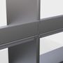 Bookshelves - Removable modular bookcase with “Aluminium” interlocking - LUNE DESIGN