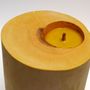 Decorative objects - SILKY L WIDE | Interior wooden candle made of wood, beeswax and natural oils - WOOD MOOD