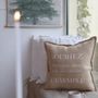 Fabric cushions - “Souriez” message cushions - ATELIER COSTÀ
