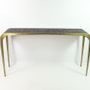 Console table - Brass console “CS FLUCTUS” - GINGER BROWN