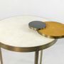 Other tables - TABLE WITH INTERLOCKING CIRCULAR - GINGER BROWN