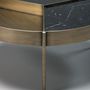 Tables basses - Ray Table Basse en Structure Bronze et Plateau Nero Marquina - DUISTT
