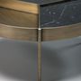 Coffee tables - Ray Coffee Table in Bronze Structure and Nero Marquina Top - DUISTT