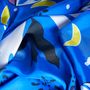 Scarves - Large silk square 90 x 90 cm - Night blue - GOTS French silk - OURSE BLANCHE