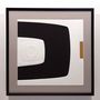 Paintings - engraving and embossing 65 cm x 65 cm series 2 black - FOUCHER-POIGNANT