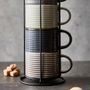 Mugs - Barbary & Oak Totem Set of 4 Stacking Mugs - RKW LTD - BARBARY & OAK