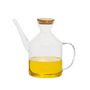Kitchen utensils - GLASS OIL DISPENSER WITH BAMBOO LID 20X11X18,5 MS71505 - ANDREA HOUSE