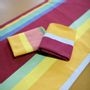 Fabrics - Fabric “PALAU DEL VIDRE” Cherry/Saffron - LES TOILES DU SOLEIL